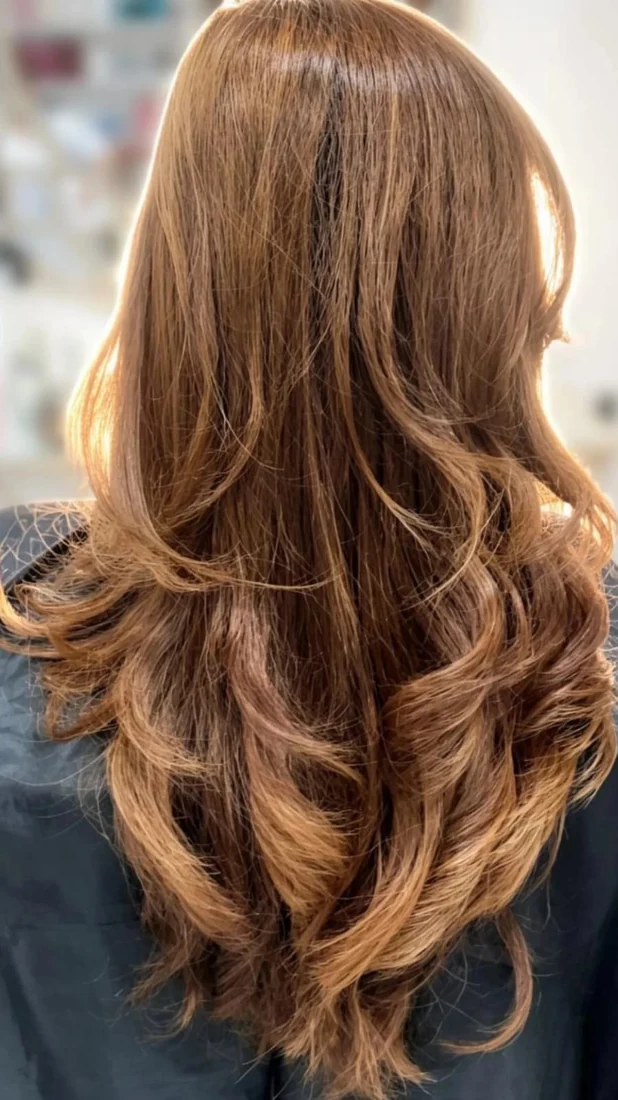 Real salon hair styling
